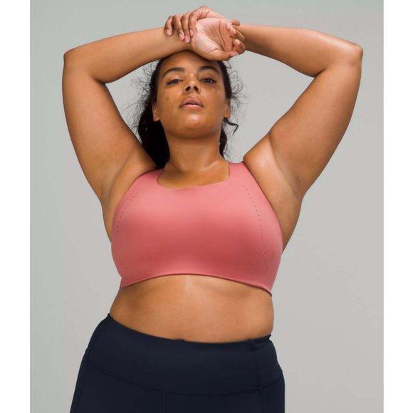 NEW Lululemon Air Support Sports Bra High Support Brier Rose Pink Puff $98 36DD - Picture 3 of 12